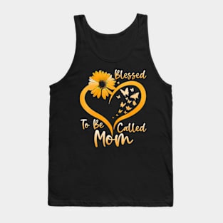 Blessed To Be Called Mom Mothers Day 2024 Sunflower Tank Top